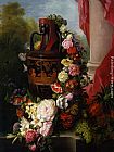 Virginie de Sartorius A Greek Urn with Garland of Roses painting